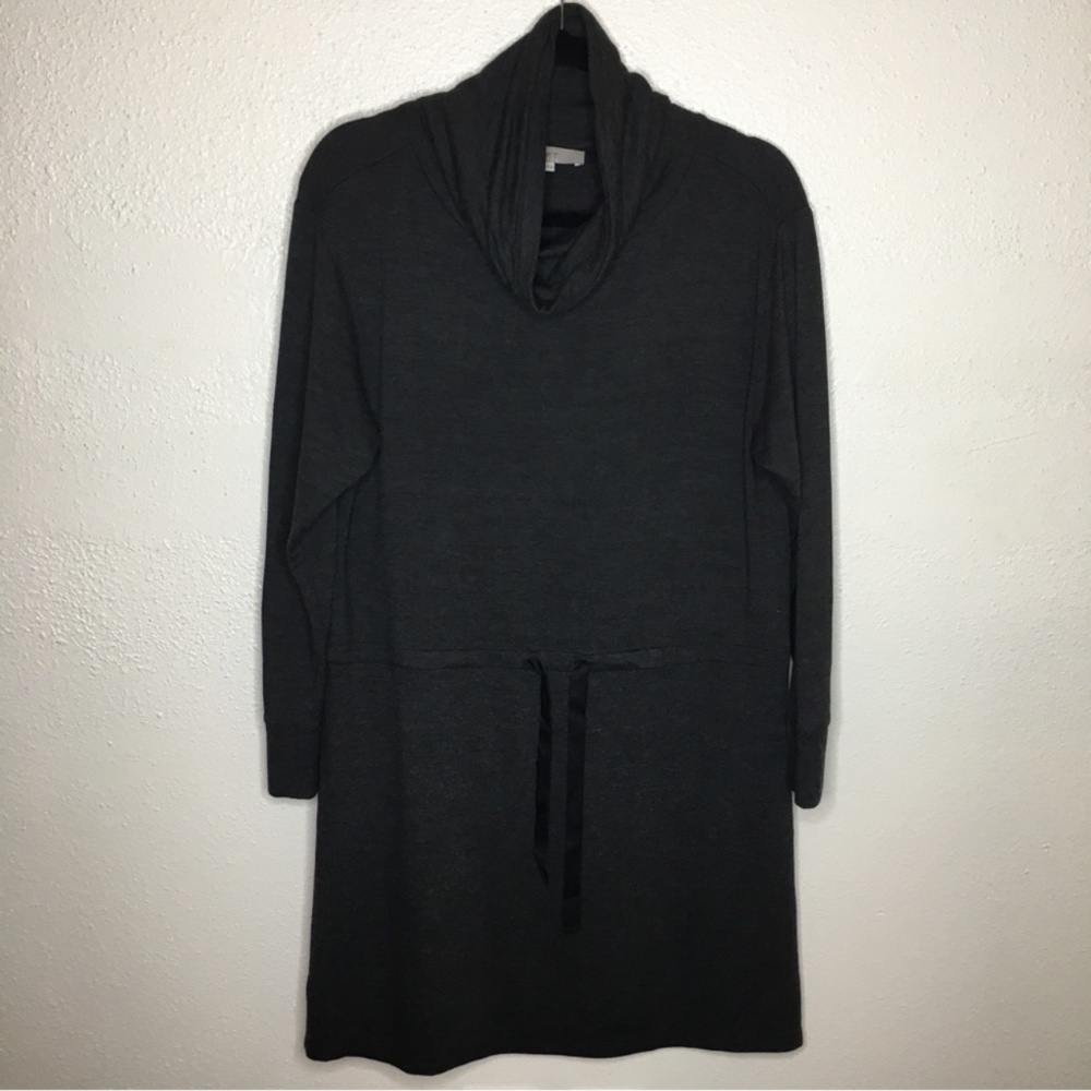 Loft Funnel Neck Long Sleeve Waist Drawstring Dress XS
